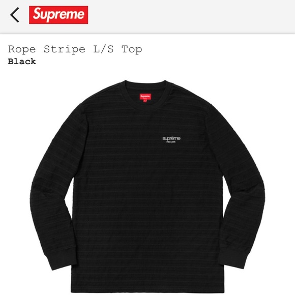 DS SUPREME ROPE STRIPE SHIRT. BRAND NEW NEVER WORN - Picture 3 of 4